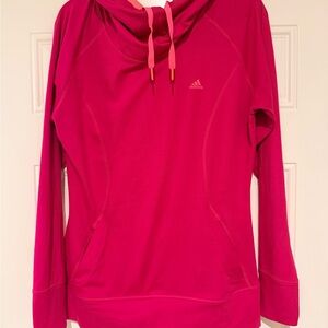 Adidas Women's Vibrant Pink Hoodie